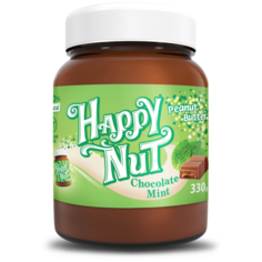 Happy Nut Арахисовая паста шоколадная с мятой, 330 г
