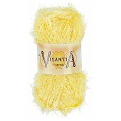 Пряжа Visantia Trafka, 100 % полиэстер, 100 г, 150 м, 5 шт., №0048 светло-желтый