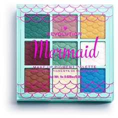 REVOLUTION Палетка пигментов для лица Mermaid Make Up Pigment Palette mermaid