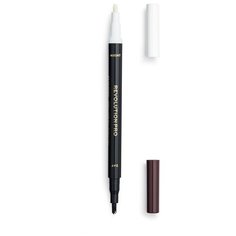 REVOLUTION маркер 24hr Lash Day & Night Brow Pen, оттенок dark brown