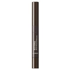 The Saem карандаш+тушь Eco Soul Brow Pencil & Mascara, оттенок 03 Dark Brown
