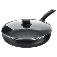 Сотейник Flonal Black and silver, 28 см, с крышкой, черный