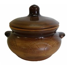 Горшок для запекания Борисовская керамика Лакомка 011039, 0.5 л, 13 см