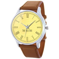 Наручные часы TINA BOLOTINA Римские жёлтые Extra (EX-025)