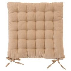 Подушка на стул DeНАСТИЯ 40x40 см, хлопок, бежевый