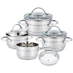 Набор посуды BOHMANN BH-7011-08, объем 1.8л./1.8л./2.5л/3.4л.