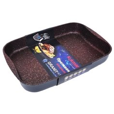 Противень Kukmara пга02а литой 36,5*26*5,5см. АП, Granit ultra red