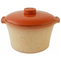 Кастрюля 1,5л CreamStone с ручками и крышкой Ломоносовская Керамика