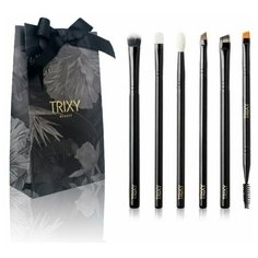 Подарочный набор кистей для макияжа глаз 6 штук Trixy Beauty "EYE CONTACT"