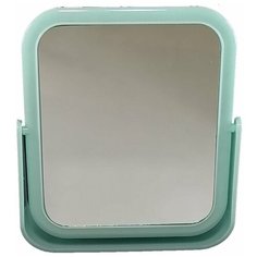 Зеркало косметическое Простые решения настольное двухсторонне с увеличением, зеленое