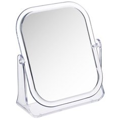 Зеркало настольное прямоугольное, 15 18см, пластик прозрачный Простые решения