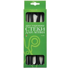 Стеки для лепки №1, двусторонние (пластиковые), 4 штуки Альт