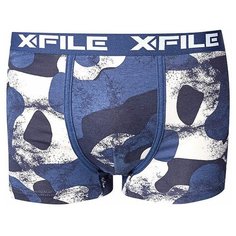 X-File Трусы боксеры Camouflage с профилированным гульфиком, размер 3-M, jeans