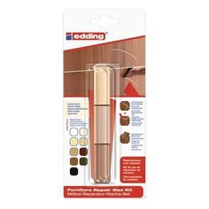 Воск Edding Furniture Repair Wax Kit 8901, бук/клен