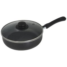 Сотейник Flonal Black and silver BS3243, 24 см, с крышкой, черный