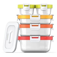 Набор из 5 контейнеров Zoku Neat Stack и охлаждающего блока