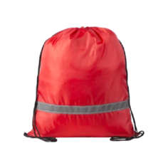 Мешок для сменной обуви, со светоотражающей полосой, красный ЗФТС