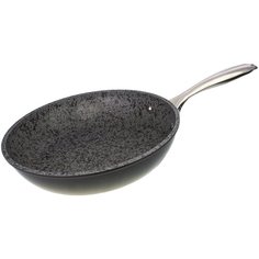 Кованная сковорода PROFFI KITCHEN PKT0155 GREY STONE из алюминия с антипригарным покрытием 24 см