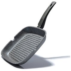 Сковорода-гриль Fissman GREY STONE 24x4 см Квадратная (алюминий) (4977)