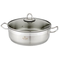 Сотейник Agness professional 30x10 7 л.высококачественная нерж сталь 18/10 индукционное дно (936-308)