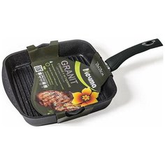 Сковорода-гриль Мечта Гранит Star литая, с безопасным антипригарным покрытием, 28х28см