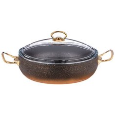 Сотейник Agness Серия Mercury 4,0 л/28х7,5 см, с антипригарным покрытием Granite, Pfoa Free (953-007)