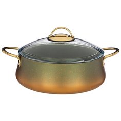 Сотейник Agness Серия Vulcano 3,7 л/26х8,7 см, с антипригарным покрытием Granite, Pfoa Free (953-024)