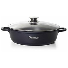 Сотейник Fissman Greta 32 x 8 см / 5,1 л со стеклянной крышкой 14344