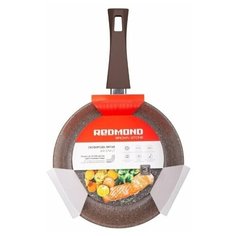 Сковорода REDMOND литая Brown stone 22 см с ручкой soft-touch, RFP-A2203