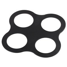 Рамка декоративная Novotech "Metis", 195x195x2 мм, цвет: черный