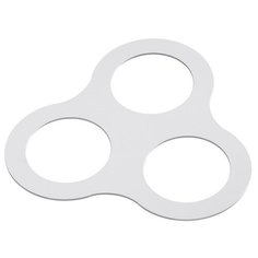 Рамка декоративная Novotech "Metis", 195x182x2 мм, цвет: белый