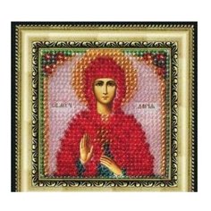 Набор для вышивания бисером "Святая мученица Дария Римская", 6,5x6,5 см Вышивальная Мозаика