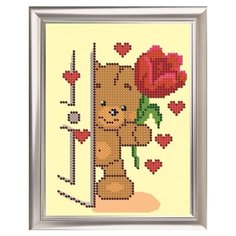 Набор для вышивания бисером "Мишутка", 12.5x16 см Светлица