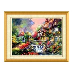 Набор для вышивания бисером "На дворе весна", 35x45 см Рыжий кот