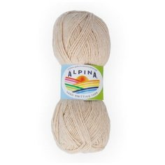 Пряжа Alpina "ROLAND" 100% альпака №24 бежевый - 4 мотка по 50 г