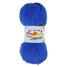 Пряжа Alpina "HOLLY" 100% мерсеризованный хлопок №546 яр.синий - 10 мотков по 50 г