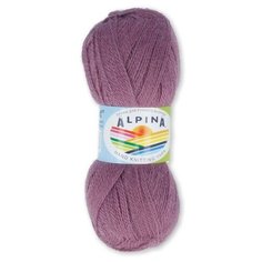 Пряжа Alpina "KLEMENT" 80% альпака, 20% мериносовая шерсть №13 сиреневый - 4 мотка по 50 г
