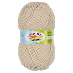 Пряжа Alpina "MARTA" 100% тактифил №028 бежевый - 5 мотков по 100 г