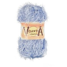 Пряжа Visantia "TRAFKA" 100% полиэстер №0067 голубой - 5 мотков по 100 гр