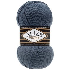 Пряжа Alize Superlana Classic (381 морской) 5 шт.