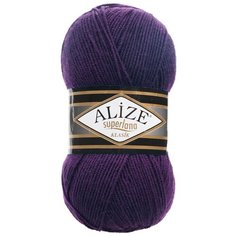 Пряжа Alize Superlana Classic (388 пурпурный) 5 шт.