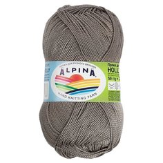 Пряжа Alpina Holly, 100% мерсеризованный хлопок, 10*50 г, 200 м+-10 м, №229, серый