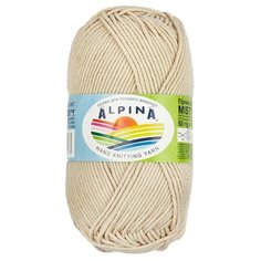 Пряжа Alpina Misty, 70% хлопок, 30% шерсть, 10*50 г, 105 м+-5 м, №18, светло-бежевый