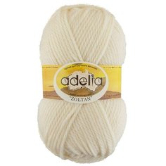 Пряжа Adelia Zoltan, 100% шерсть, 5*100 г, 115 м+-5 м, №111, белый
