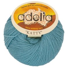 Пряжа Adelia Katty, 100% шерсть, 10*50 г, 150 м+-10 м, №16, голубой