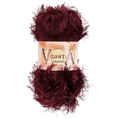 Пряжа Visantia Trafka, 100% полиэстер, 5*100 г, 150 м+-3 м, №0026, бордовый