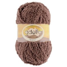 Пряжа Adelia Sofia, 100% полиэстер, 10*50 г, 90 м+-6 м, №37, светло-коричневый
