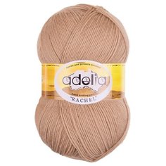 Пряжа Adelia Rachel, 90% шерсть, 10% полиэстер, 5*100 г, 400 м+-15 м, №21, темно-бежевый