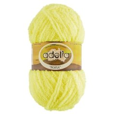 Пряжа Adelia Sofia, 100% полиэстер, 10*50 г, 90 м+-6 м, №34, лимонный