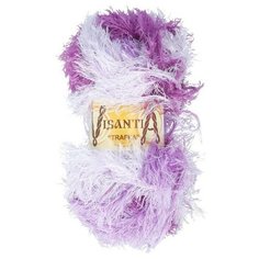 Пряжа Visantia Trafka, меланжевая, 100% полиэстер, 5*100 г, 150 м+-3 м, №2220, белый, сиреневый, фиолетовый
